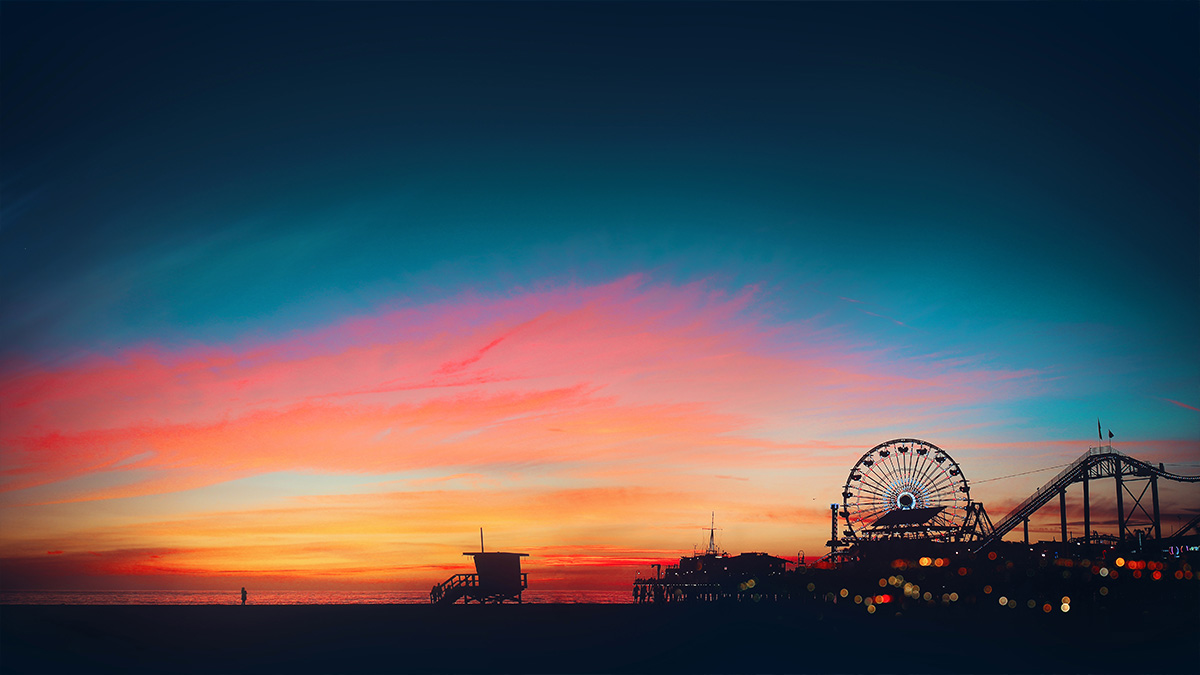 California Sunset on Santa Monica