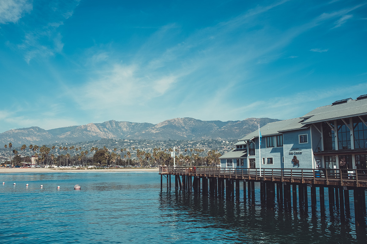 California Santa Barbara shore