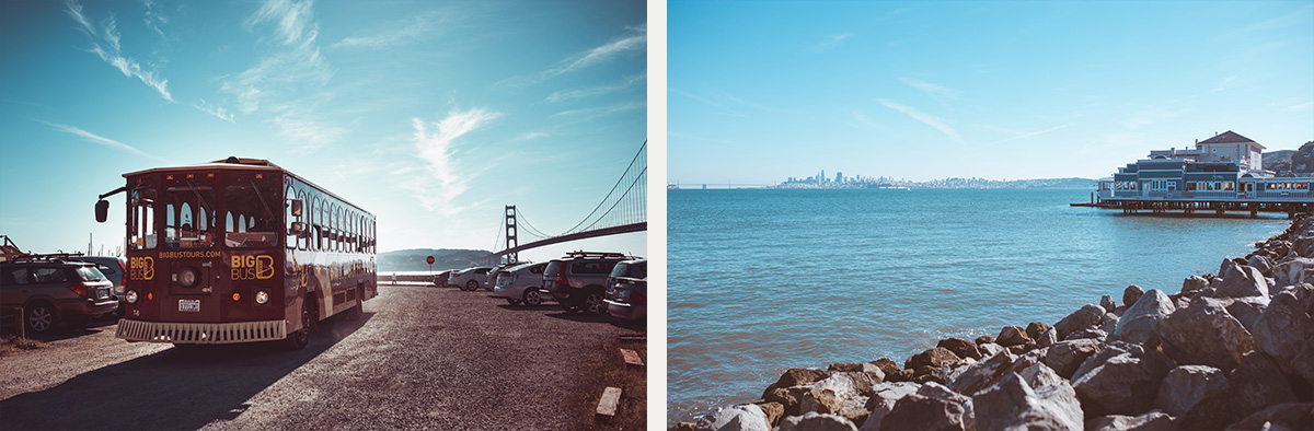 San Francisco view Golden Gate California