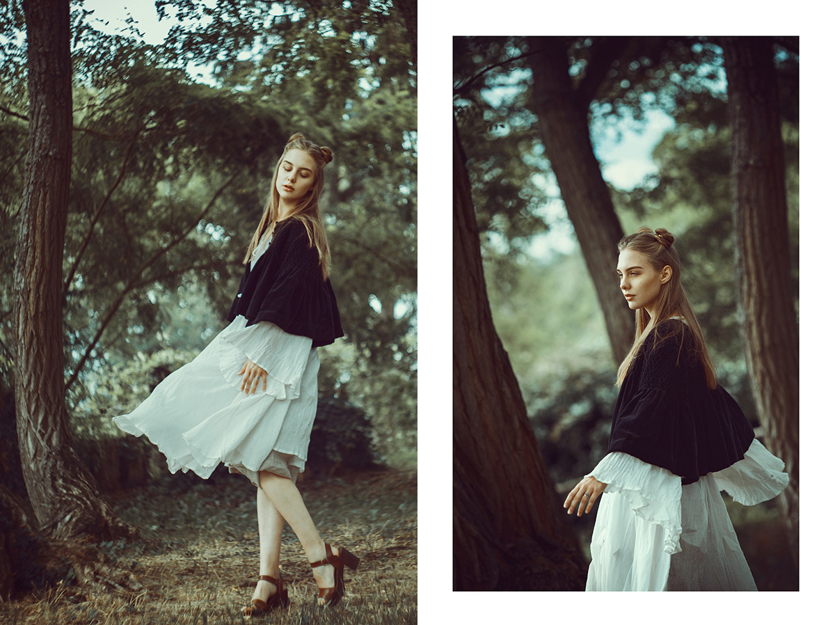 Voriagh, Memories Collection, inspired by Northern and Baltic folklore, handcrafted in Paris.Shooting in the Vallee de Chevreuse