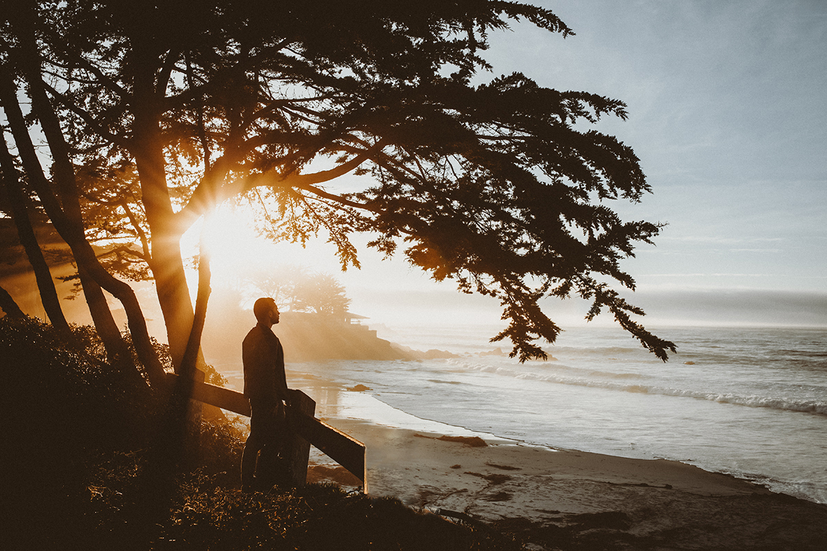 Carmel by the Sea sunset on the beach California
