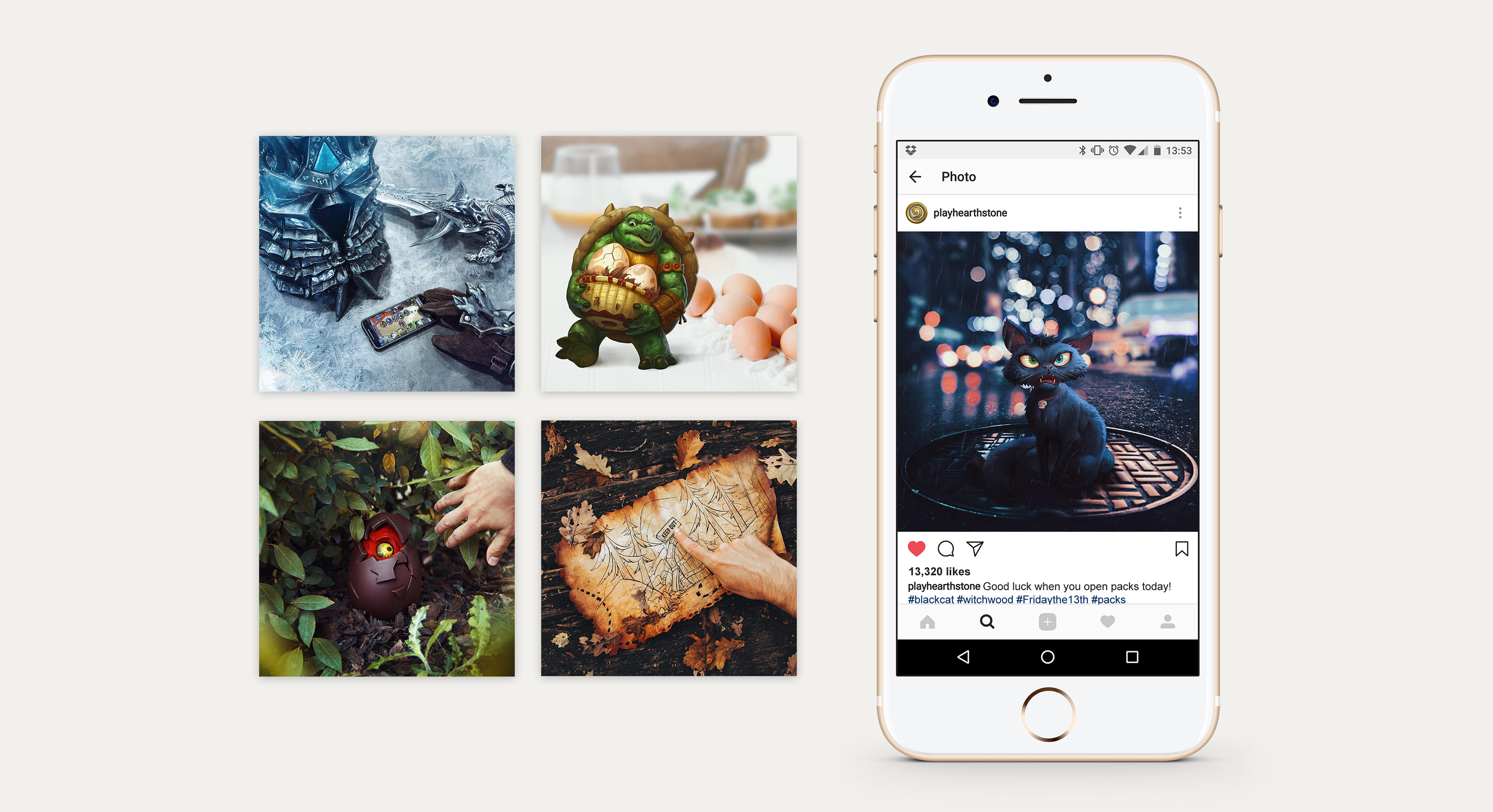 Hearthstone Instagram Blizzard mobile creative photography