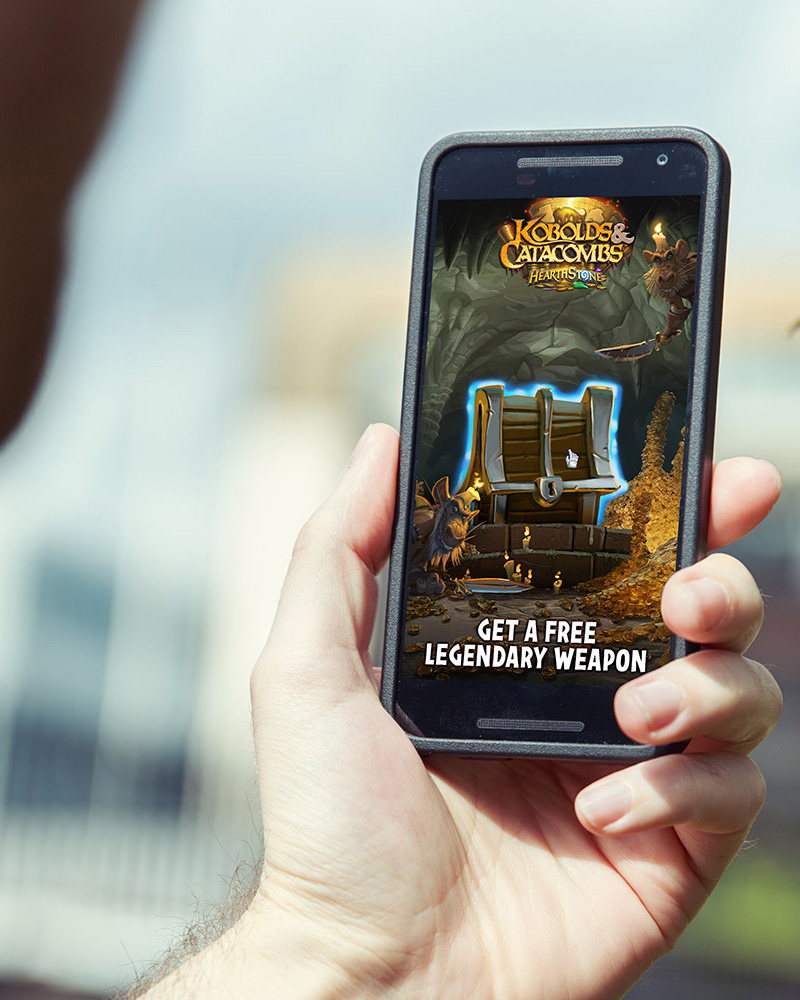 Blizzard Hearthstone Mobile ads kobolds and catacombs