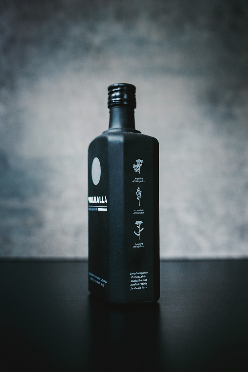 Raphaelle Monvoisin Valhalla herb liqueur liquor drink alcohol packshot product food still life photography