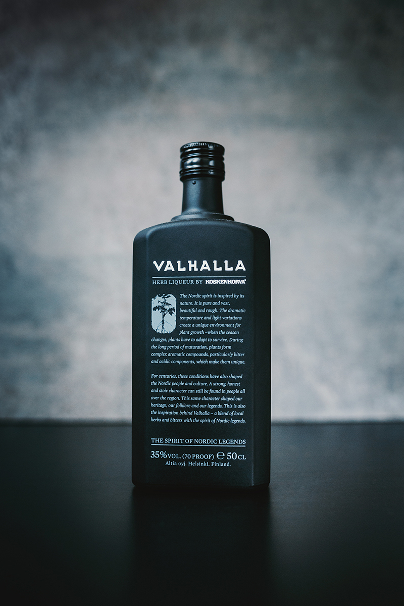 Raphaelle Monvoisin Valhalla herb liqueur liquor drink alcohol packshot product food still life photography