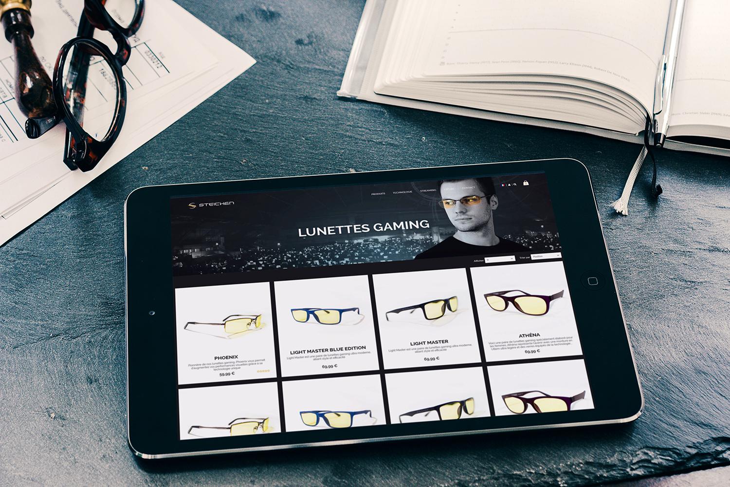 Steichen Optics gaming esport glasses eshop tablet