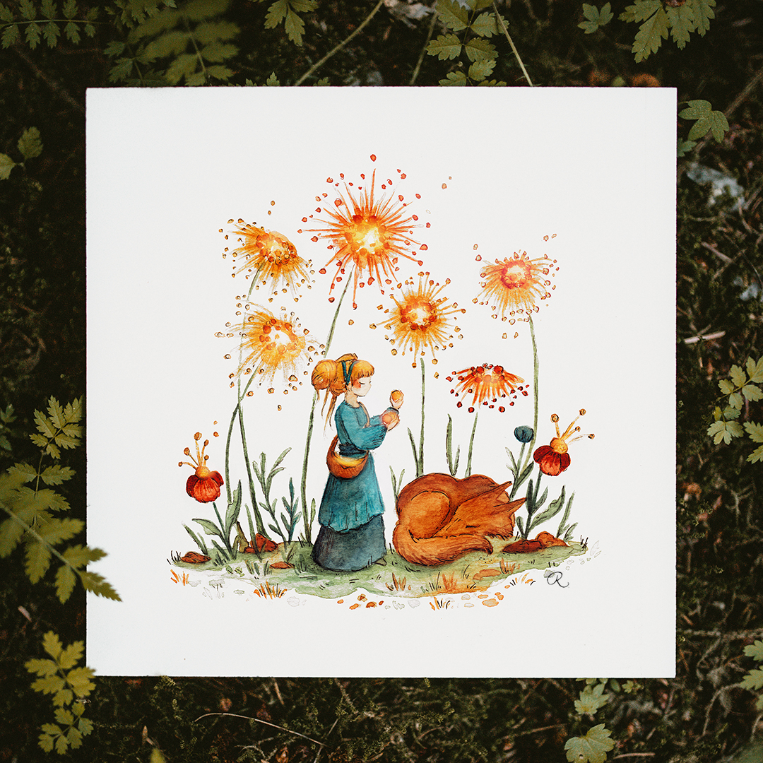 Raphaelle Monvoisin Watercolor Art Illustration fantasy folktale