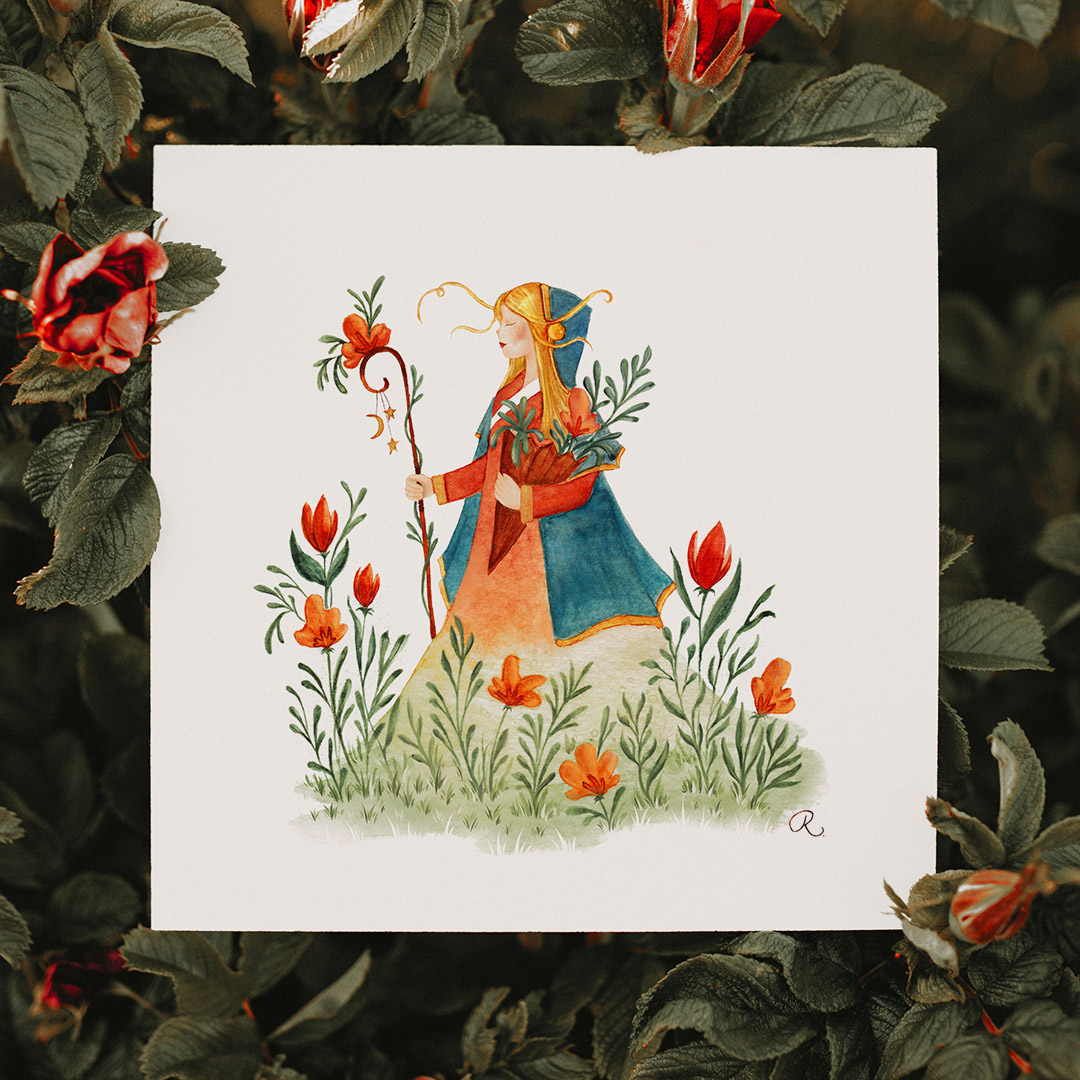 Raphaelle Monvoisin Watercolor Art Illustration fantasy folklore mythology folktale