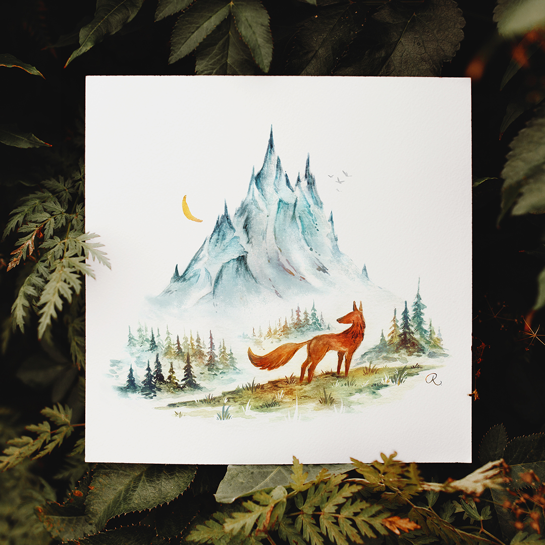 Inktober 2021 – 01 The Crystal Mountains – photo 1080×1080